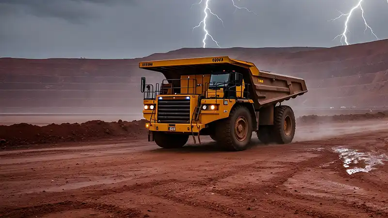 A large open-pit lithium mine in the Pilbara